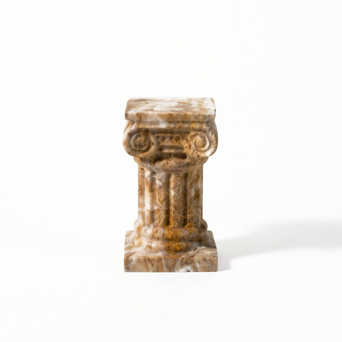 Column Candle Holder Roman StoneTextured Candle Holder Aged Candlesticks for Entryway