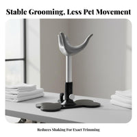 Heart Pattern Dog Grooming Stand Easy Assembly Adjustable Pet Support Stand Versatile Pet Grooming Chin Rest Heavy-Duty for Beginners