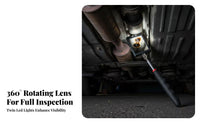 Vehicle Undercarriage Mirror Anti-Slip Handle Illuminated Lighted Inspection Mirror Portable Sturdy Stainless Steel