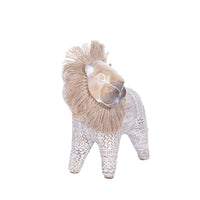 Handwoven Resin Lion Figurine - Cute Animal Craft for Office Desk Decoration