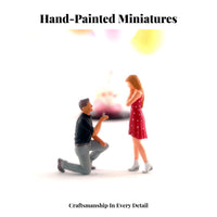Miniature Landscape Decoration Highly Detailed Miniature People Figurine Wedding Couple Figurine Realistic Craftsmanship