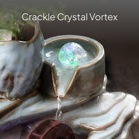 Crystal Ice Crack Ball Fountain Decor Aquarium Ornament