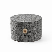Woven Box with Lid Versatile Storage Box with Hinged Lid for Dressing Room, Home Organization