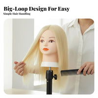 Hair Mannequin Head Can Be Dyed and Lightened Hairdressing Practice Head Washable Hair Styling Mannequin for Hairstylists