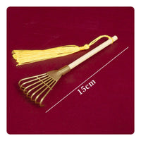 Fine Craftsmanship Brass Incense Tool Set With Storage Pouch Incense Burner Cleaning Kit Ceremonial Supplies for Meditation Room