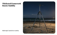 Stable & Sturdy Professional Camera Tripod 360° Rotation Heavy Duty Tripod Stand Universal Compatibility Telescope Mount Foldable for Photographers, Content Creators, Night Fishing, Recording Recording, Outdoor, Studio