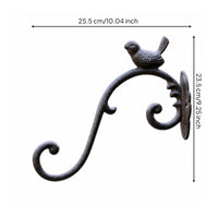 Home Decor Decorative Vintage Wall Hook Leaf Details Cast Metal Avian Hook for Hallway