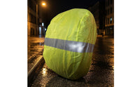 Silver Strip Reflective Backpack Rain Cover Yellow-Green Student Backpack Cover Fitted School Gear Stitched Seams for Students