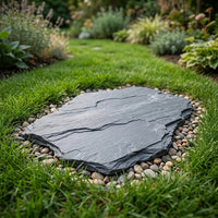 Grey Stone Landscaper Stepping Stones Border Outdoor Garden Pathway Pavers, High Strength Waterproof Stone for Home or Garden