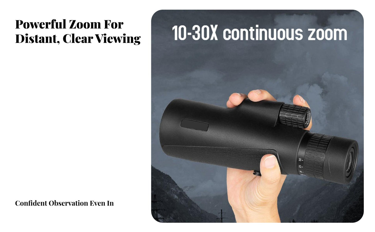 Large 50mm Opening Handheld Tele with Tripod Portable High Power Monocular HD Optics High Power Zoom Monocular Low-Light for Bird Watchers, Sports Fans, Wildlife Spotting, Hiking, Camping