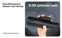 Large 50mm Opening Handheld Tele with Tripod Portable High Power Monocular HD Optics High Power Zoom Monocular Low-Light for Bird Watchers, Sports Fans, Wildlife Spotting, Hiking, Camping