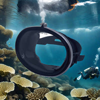 Silicone Snorkel Facepiece Leak Resistant Reinforced Glass Underwater Eyewear Clear Underwater Clear Water Gear for Snorkeling