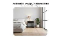 2-Drawer Bedside Chest Minimalist Design Side Cabinet Modern & Design Easy Assembly for Apartment Dwellers, Students, Office
