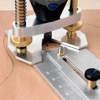 Inlay Carving Base Aluminum Alloy Guitar Inlay Jig Easy Install Fret Slotting Base for Luthiers, Workshop