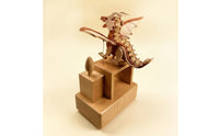 Music Box with Dragon Sculpture Beech Wood Wooden Music Box Electric Decor for Collectors, Display Shelf, Study Desk