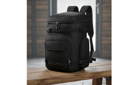Ski Footwear Backpack Multiple Compartments Ski and Snowboard Gear Backpack Skiing Travel Luggage Adjustable Straps