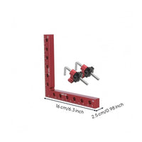 3 Pieces Red Finish 90-Degree Positioning Clamp Black Knobs 90 Degree Clamp Easy to Use Clamping Square Rust Resistant for Woodworkers