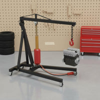 Detailed Miniature Engine Hoist Model Display Decor Display Scene Accessory Photo Prop for Collectors