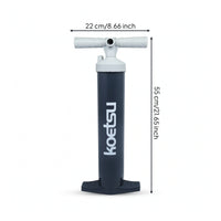 Manual Air Pump with Nozzles Portable Hand Air Pump with Hose Universal Upright for Paddlers, Outdoor, Camping