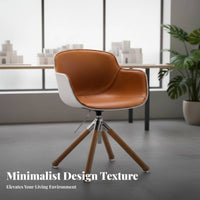 Adjustable Height rotating Mesh Chair Minimalist Design Office Furniture Support Thick Padded Seat for Home Users, Remote Workers, Students, Study Room, Bedroom, Reception Area
