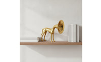 Dog Figurine Abstract Dog Sculpture Glossy Decor for Art Lovers, Bookshelf, Entryway