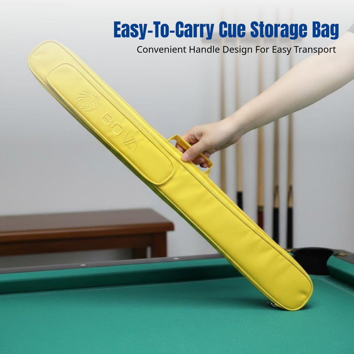 Odin Series Billiard Cue Bag, 4-Compartment Oxford Cloth, High-Quality, Colorful