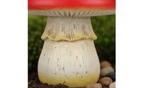 3 Pieces Realistic Look Luminous Fungus Set Resin Material Red Fungus Decoration for Potted Plants, Terrarium