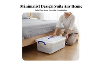Under-Bed Rolling container With casters Wheeled Underbed container slimline for Dorm Room