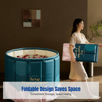 Foldable Bath Tub, Large Capacity, Home Spa, Insulated, Comfortable Sitting, Suitable for Adults and Children, Random Design