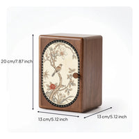 Jewelry Box with Drawers Wooden Jewelry Box with Velvet Trays Dust for Women