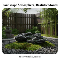 Realistic Texture Faux Qinglong Stone Natural Look Indoor Decorative Rockery Long-Lasting Landscaping Simulation Stone Easy Installation for Homeowners, Landscapers, Interior Designers, Living Room, Yard, Patio, Office
