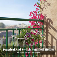 Balcony Railing Hanging space-saving rackSaving blossom Box Holder Easy Installation