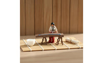 1:64 Scale Pipa Player Miniature Photography Prop Guqin Player Miniature Miniature Scene Decoration Ancient Theme Musician Figurine for Photo Photography, Display Shelf