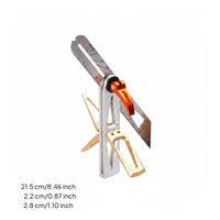 Multifunctional Multifunction Angle Ruler Double-Sided Scale Woodworking Sliding T-Bevel Metric and Imperial Marking Jig Easy to Use for Woodworkers, Carpenters, DIY Enthusiasts, Joinery, Workshop