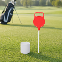 15 Pieces Putting Green Flag, Driving Range Flag with Fiberglass Pole, Practice Putting Accuracy Flag for Golfers