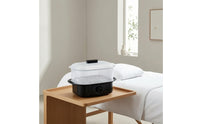 Steam Towel Warmer Countertop Towel Warmer with Timer Hygienic Steam Disinfector with Clear Chamber for Hotels