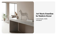 Flame-Shaped Statue Elegant Accent Modern Figurine Easy to Clean for Gift Givers