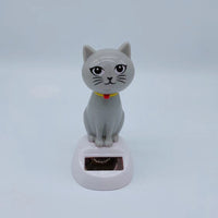 Factory Direct Solar Cat Car Ornament, Halloween Series, Swinging