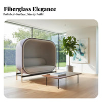 Statement Piece Enclosed capsule Seat Futuristic design Indoor Furniture Sound-Isolating Design Lounge Chair Sturdy Frame for Interior Designers, Business Owners, Readers, Lobby, Reception Area, perusing corner, Bedroom