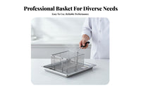 Deep Fryer Basket Heavy-Duty Deep Fry Basket Versatile Stainless Steel Mesh Strainer for Restaurant Owners, Chefs, Food Truck