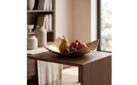 Hammered Tray Handcrafted Aluminum Tray Elegant Decorative Bowl for Living Room