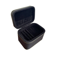 Portable Bracelet Storage Box Hard-Shell Bangle Storage Case Padded Bangle Case with Handle Zippered for Collectors