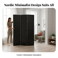 Nordic design Geometric Panel separater Modern Design Folding Screen Movable Privacy Partition Freestanding for Business Owners, Interior Designers, Entryway, Restaurant, Retail shop, Studio Apartment