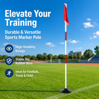 Dog Agility Poles, 25mm PVC Training Slalom Poles, Customizable Speed Agility Obstacle Course Marker for General Training