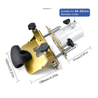 2 in 1 Invisible Fastener Slotting Bracket High Effective Slotting Bracket 65mm Compatible Mortise Jig CNC Machined for Woodworkers