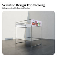 Tricycle Food Stall Rack High-Strength Steel Frame Street Mobile Kitchen Shelf Multi-Functional Tricycle Display Shelf for S, Sidewalks