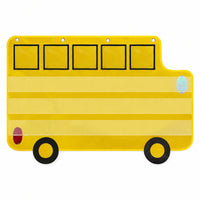 Bus Pocket Chart Lightweight Wall Pocket Chart Versatile for Homeschool
