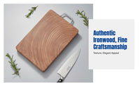 Durable Ironwood Kitchen Chopping Board, Double-Sided, Thickened Rectangular Board