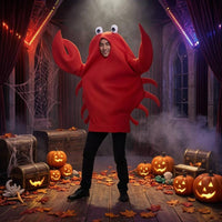 Full Body Crustacean Costume Eye Stalks Novelty Outfit Easy to Wear