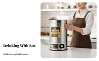 Large Capacity Electric Hot Water Container Fast Heating Electric Hot Water Urn Adjustable Temperature Control Insulated Tea Dispenser Automatic Shut-Deactivated for Event Organizers, Restaurant Employees, Hotel Buffet, Restaurants, Events, Churches